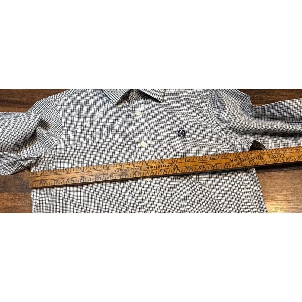 Vintage boys LRL Ralph Lauren button up plaid oxford size 14. LRL pocket logo